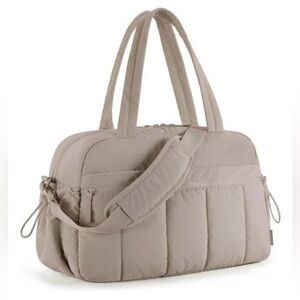 NEW BAGSMART Gym Bag Lightweight Puffy Quilted Travel Duffel Bag